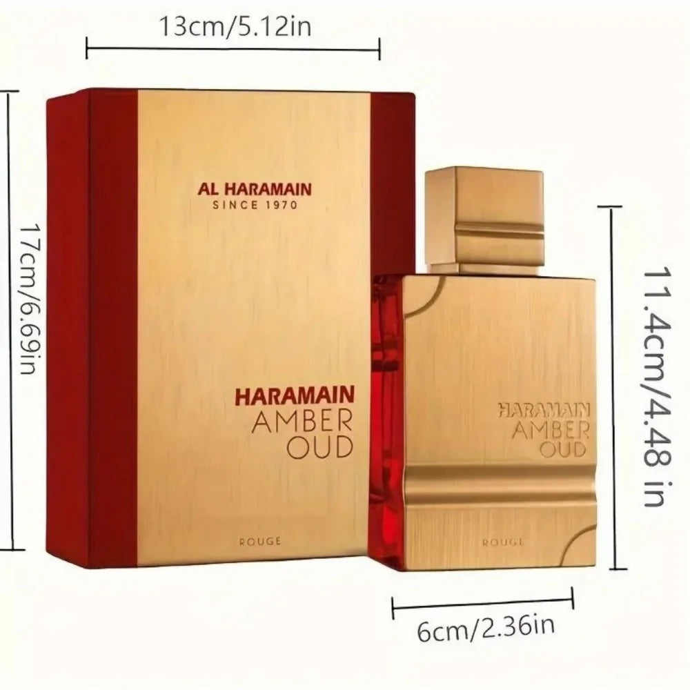 • Al Haramain Amber Rouge Edition For Men And Women Eau De Toilette Spray 2.0 OZ - 60ml Long-lasting Fragrance Best Christmas Gift