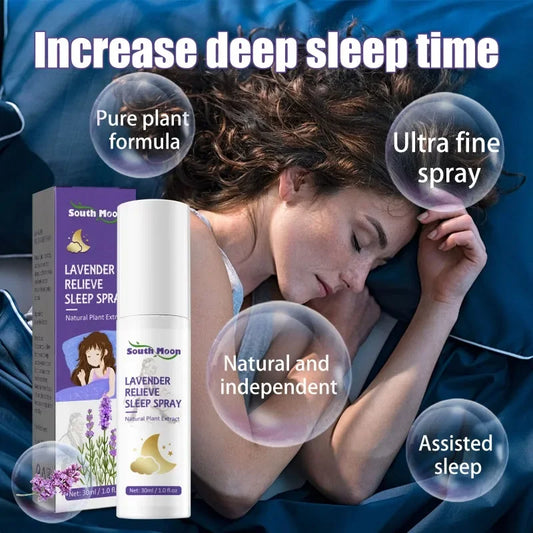 Lavender Sleep Spray 30ml Aromatherapy Deep Sleep Relieve fatigue anxiety Pillow Body Relax Mist Sleep Pillow For Room Spray