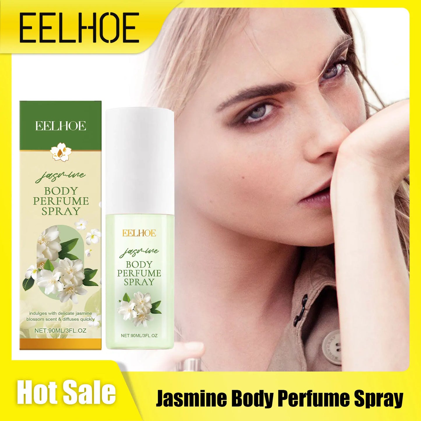 Jasmine Body Perfume Spray Body Mists Light Fragrance Long Lasting Scent Glamour Portable Perfume Liquid Elegant Perfume Women