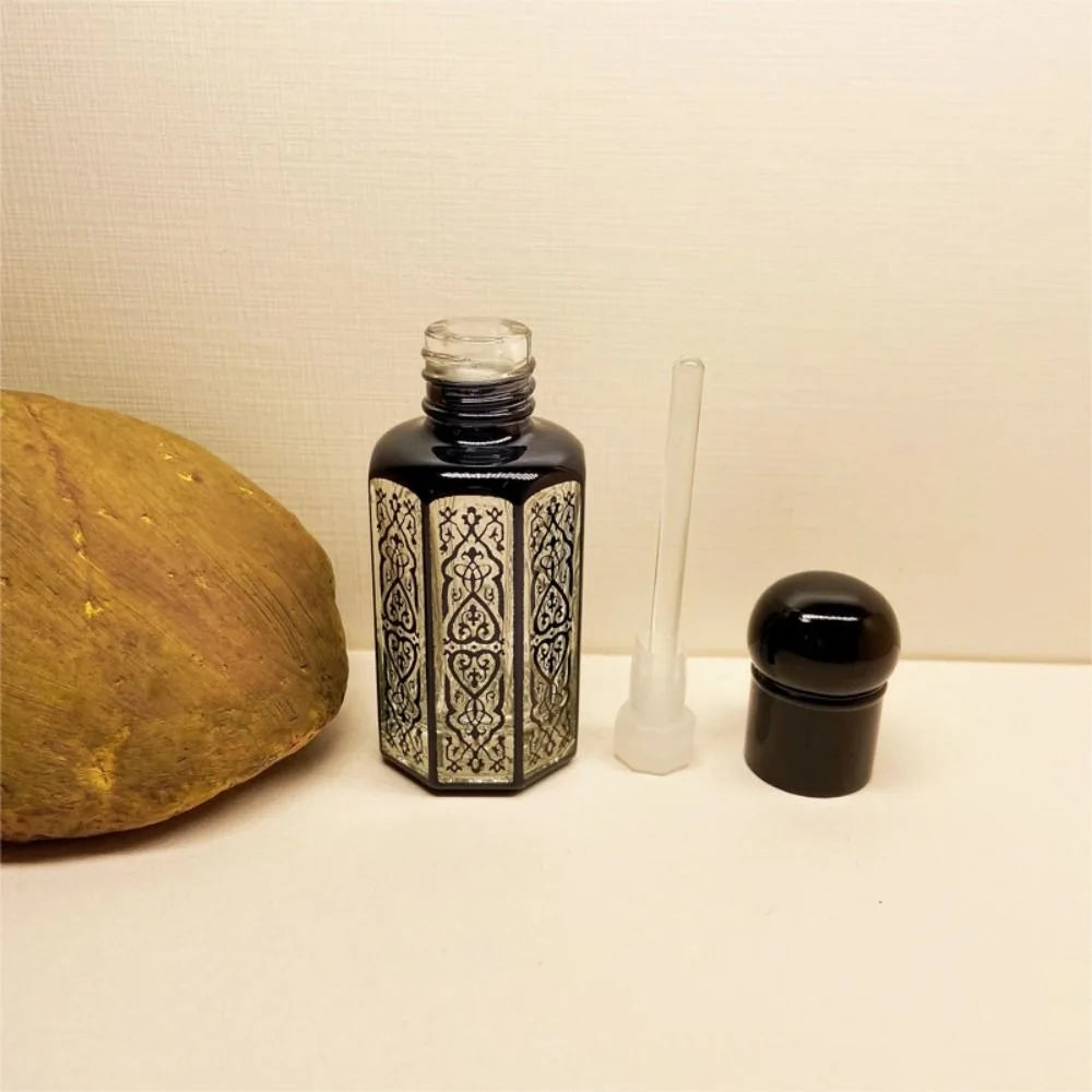 3/6/12ML Luxury Refillable Essential Oils Bottles Empty Perfume Bottle Portable Dropper Bottle Vintage Bronzing Liquid Container