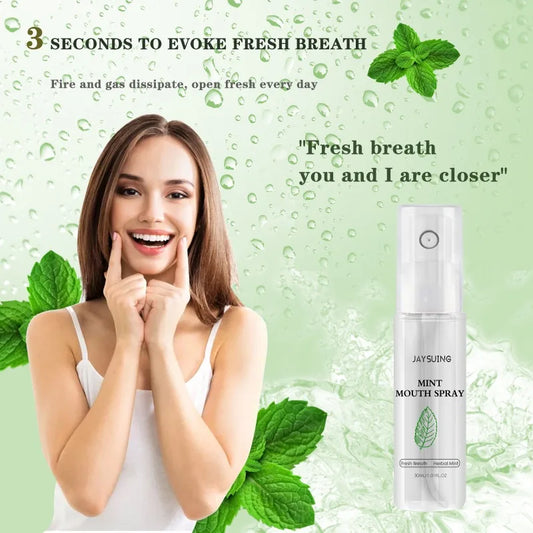 MINT MOUTH SPRAY Portable Mouth Freshener Oral Fresh Spray Mouths Cleaning-spray Remove Breath Odor Mist Oralcare Products