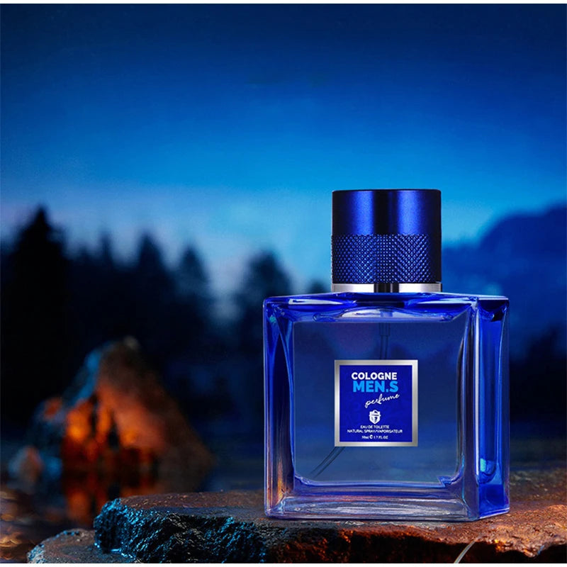 Blue Genuine Men Perfume,Fresh Flowers,Fruits And Trees Fragrance Citrusy Scent Long-Lasting Cologne Charming Eau De Toilette