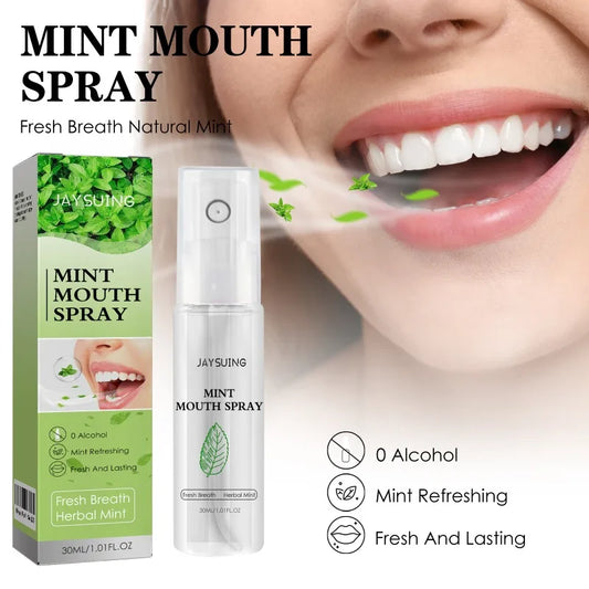 MINT MOUTH SPRAY Portable Mouth Freshener Oral Fresh Spray Mouths Cleaning-spray Remove Breath Odor Mist Oralcare Products