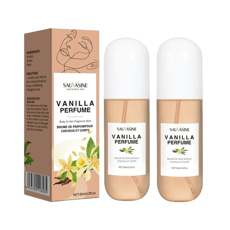 Vanilla Skin Body Mist Vanilla Skin Perfume Hair and Body Mist for Women & Men Long-Lasting Fragrance Body Spray(2.03Fl Oz)