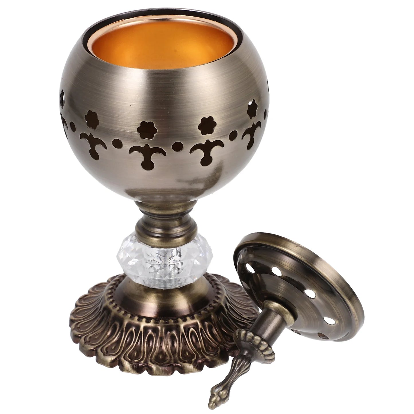 Aroma Stove Candleholder Oud Burner Uk Candlestick Incense Creative Censer Decor Hollow-out Bakhoor Kit Aromatherapy Furnace