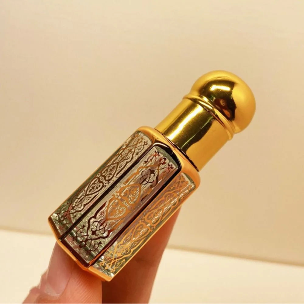 3/6/12ML Luxury Refillable Essential Oils Bottles Empty Perfume Bottle Portable Dropper Bottle Vintage Bronzing Liquid Container