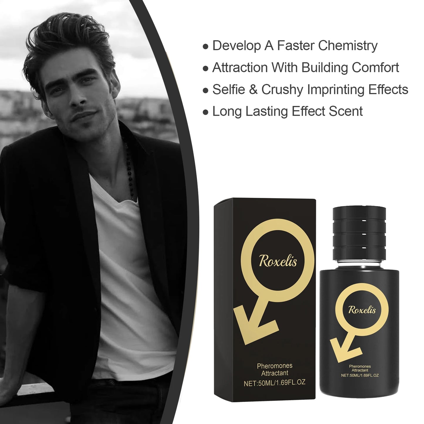 50ML Original Men's Charm Perfume Fresh Light Fragrance Lasting Fragrance Release Charm High Quality Couples Dating Perfume