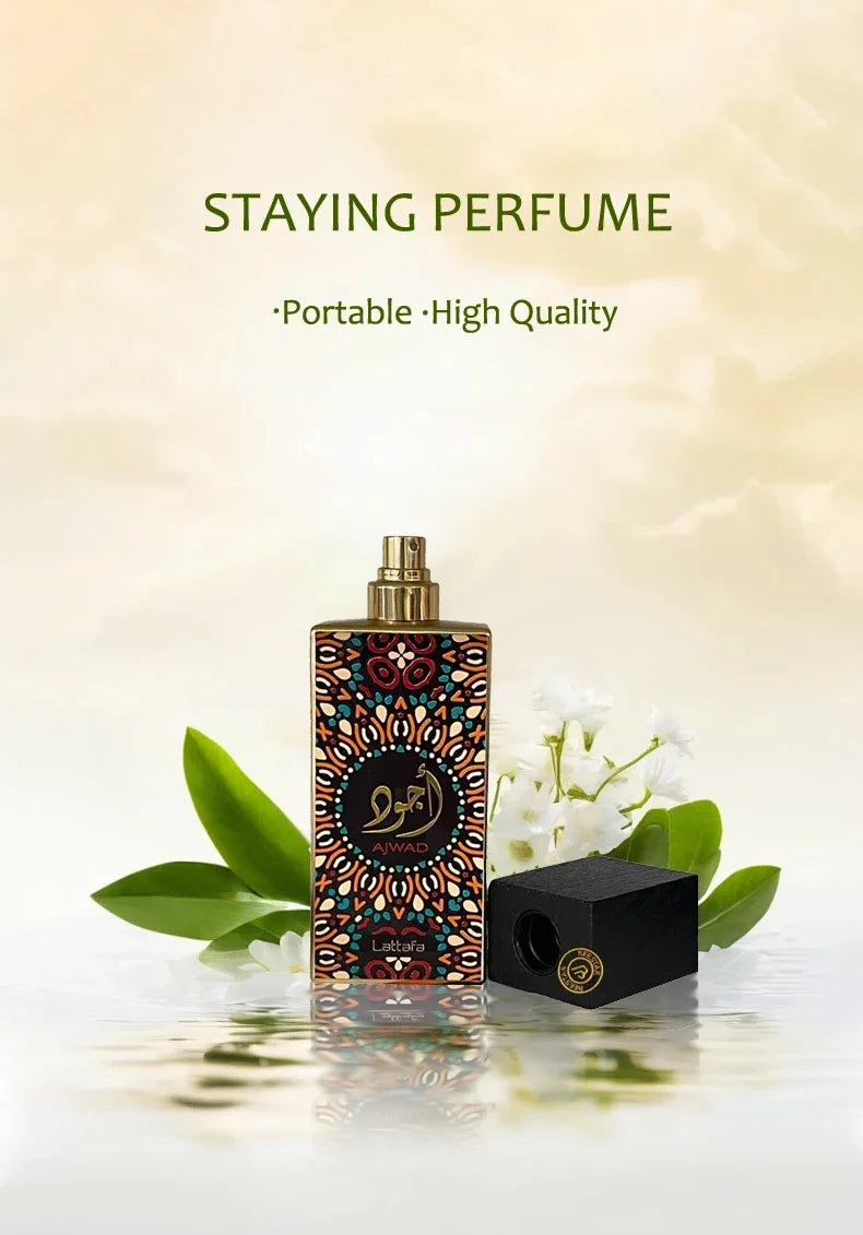 60ml High Quality Staying Portable Perfume Oil Hombre Gift Ajwad Mist Spray Deodorants Lasting Hair Body Fragrances Middle East