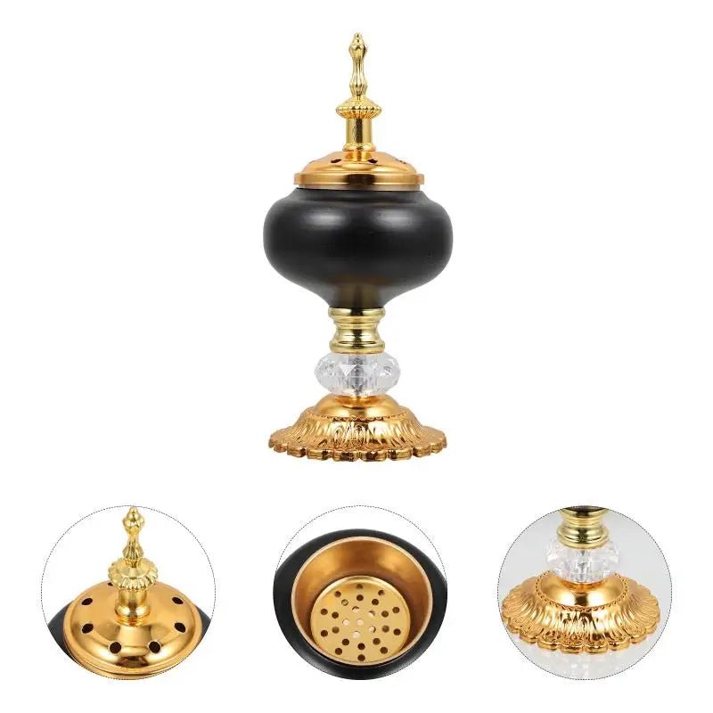 Aroma Stove Candleholder Oud Burner Uk Candlestick Incense Creative Censer Decor Hollow-out Bakhoor Kit Aromatherapy Furnace