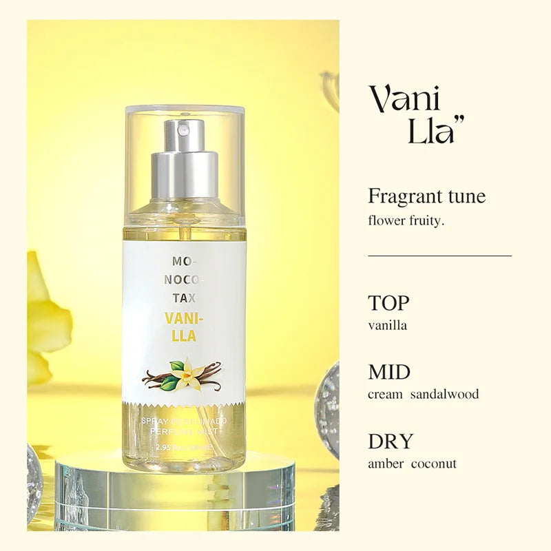 88ML Flower Fruit Perfume Vanilla Fragrance Women Date Scent Long-Lasting Good Girl Parfume Body Spray Floral Mist Air Freshener