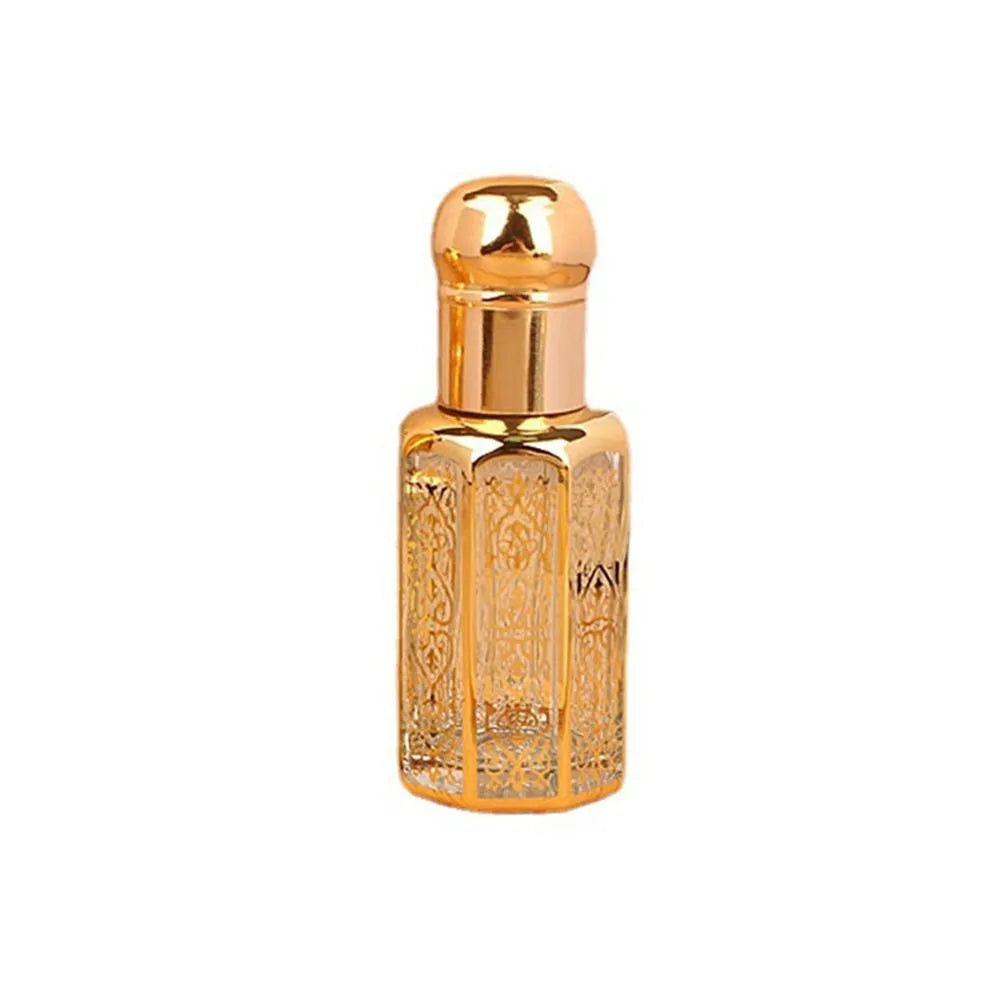 3/6/12ML Luxury Refillable Essential Oils Bottles Empty Perfume Bottle Portable Dropper Bottle Vintage Bronzing Liquid Container