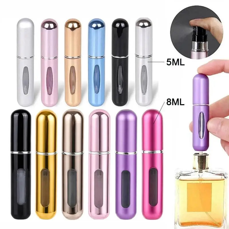 5/8ml Portable Perfume Atomizer Liquid Container For Cosmetics Mini Aluminum Spray Alcochol Empty Refillable Bottle