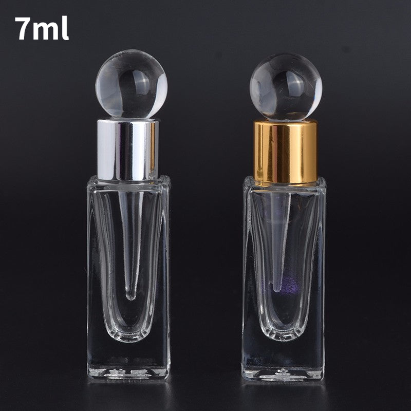 7/18ml Perfume Drop Bottle Essential Oil Attar Oud Transparent Glass Bottle with Glass Stick High Quality Ornaments