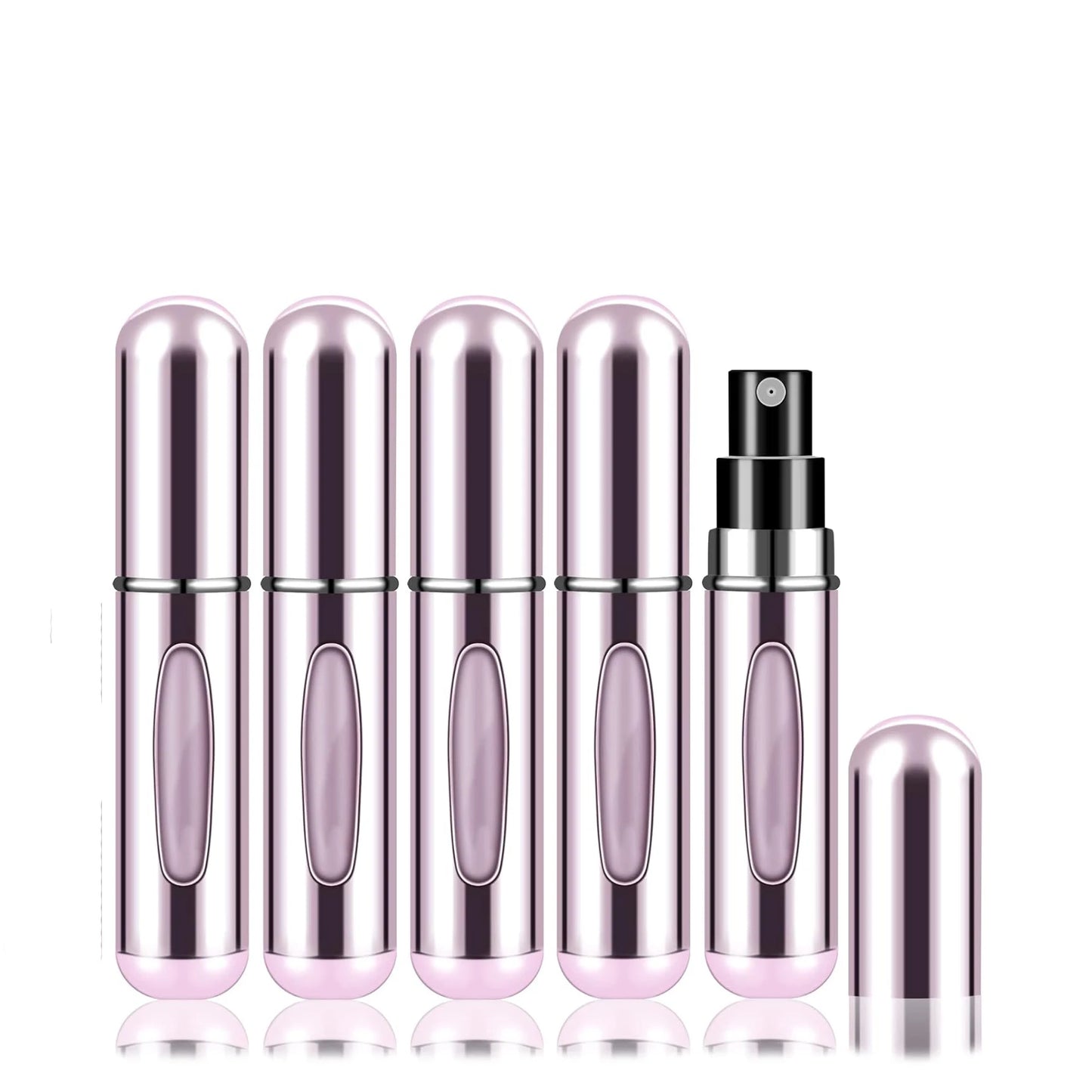 ☆ 1/5Pcs Travel Perfume Bottle Refillable Portable Mini Atomizer Spray Refill Bottle Women Pocket Dispenser Cologne Sprayer 5ml