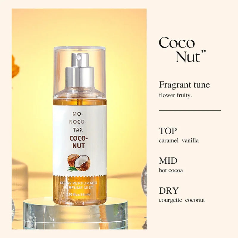 88ML Flower Fruit Perfume Vanilla Fragrance Women Date Scent Long-Lasting Good Girl Parfume Body Spray Floral Mist Air Freshener