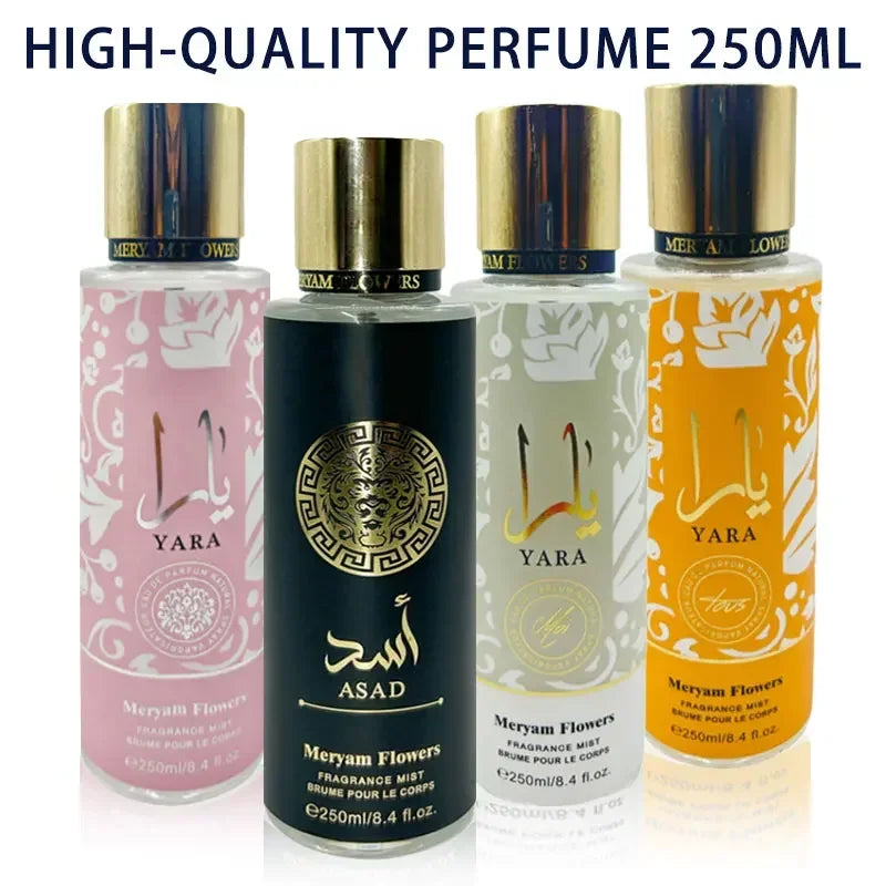 250ML yara Women Perfume Womens Mini perfumes Arabes Originales Pheromones Long Lasting Cheap Feromonas High Quality Body Mist