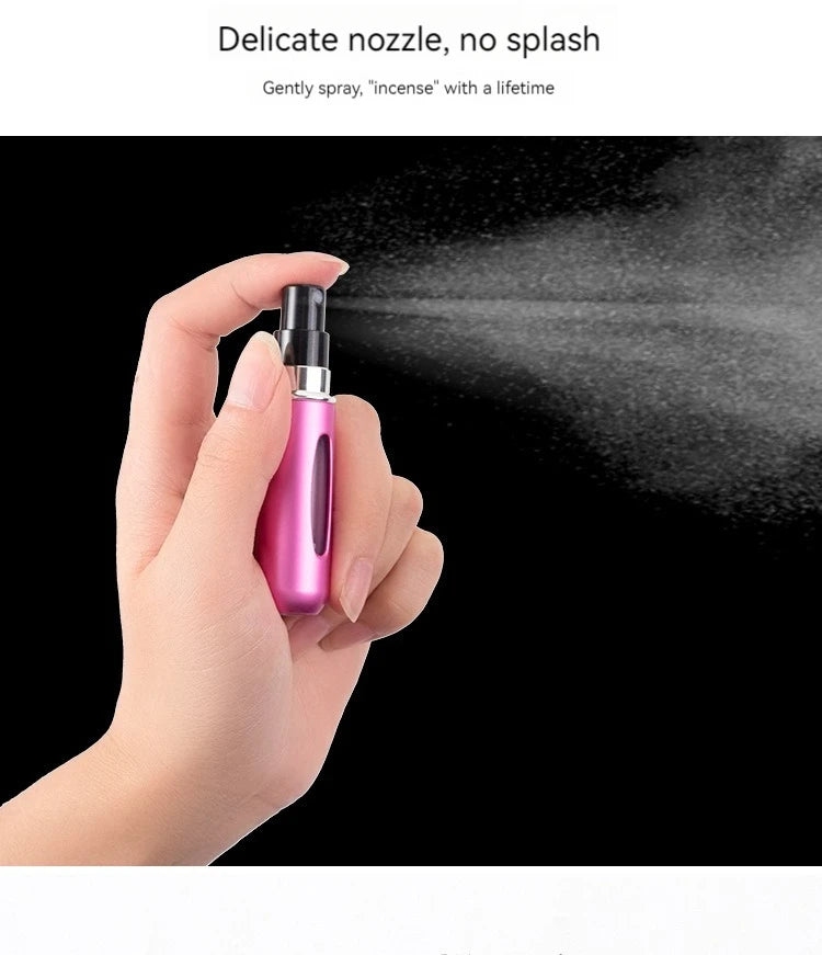 5/8ml Portable Perfume Atomizer Liquid Container For Cosmetics Mini Aluminum Spray Alcochol Empty Refillable Bottle