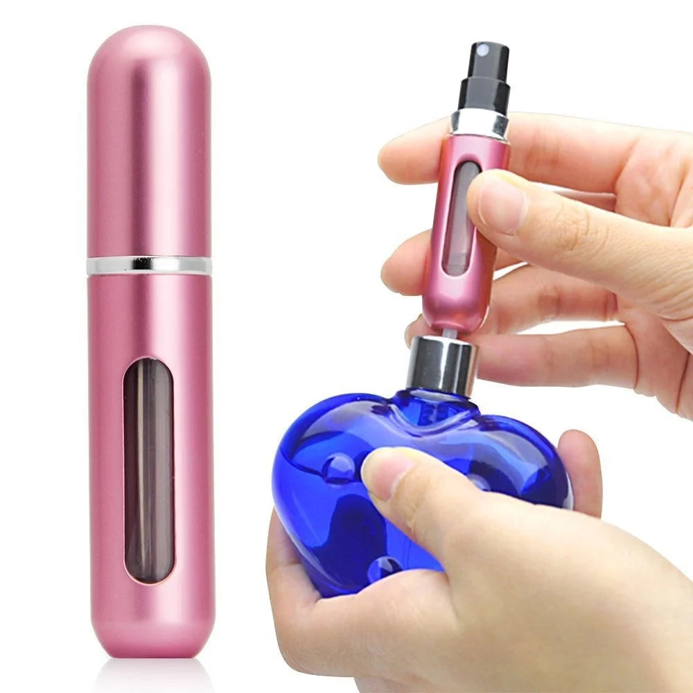 ☆ 1/5Pcs Travel Perfume Bottle Refillable Portable Mini Atomizer Spray Refill Bottle Women Pocket Dispenser Cologne Sprayer 5ml