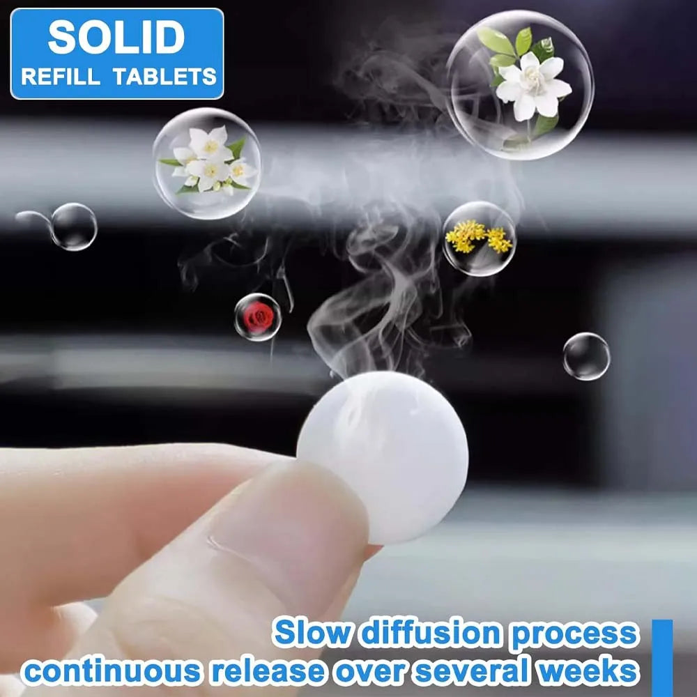 Car Air Freshener Replacement Tablet Flavor Supplement Solid Fragrance Scent Pads Perfume Refill for Air Vent Diffuser Purifier