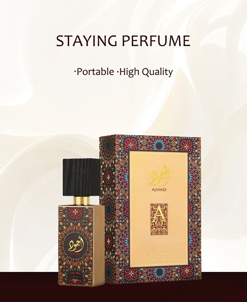 60ml High Quality Staying Portable Perfume Oil Hombre Gift Ajwad Mist Spray Deodorants Lasting Hair Body Fragrances Middle East