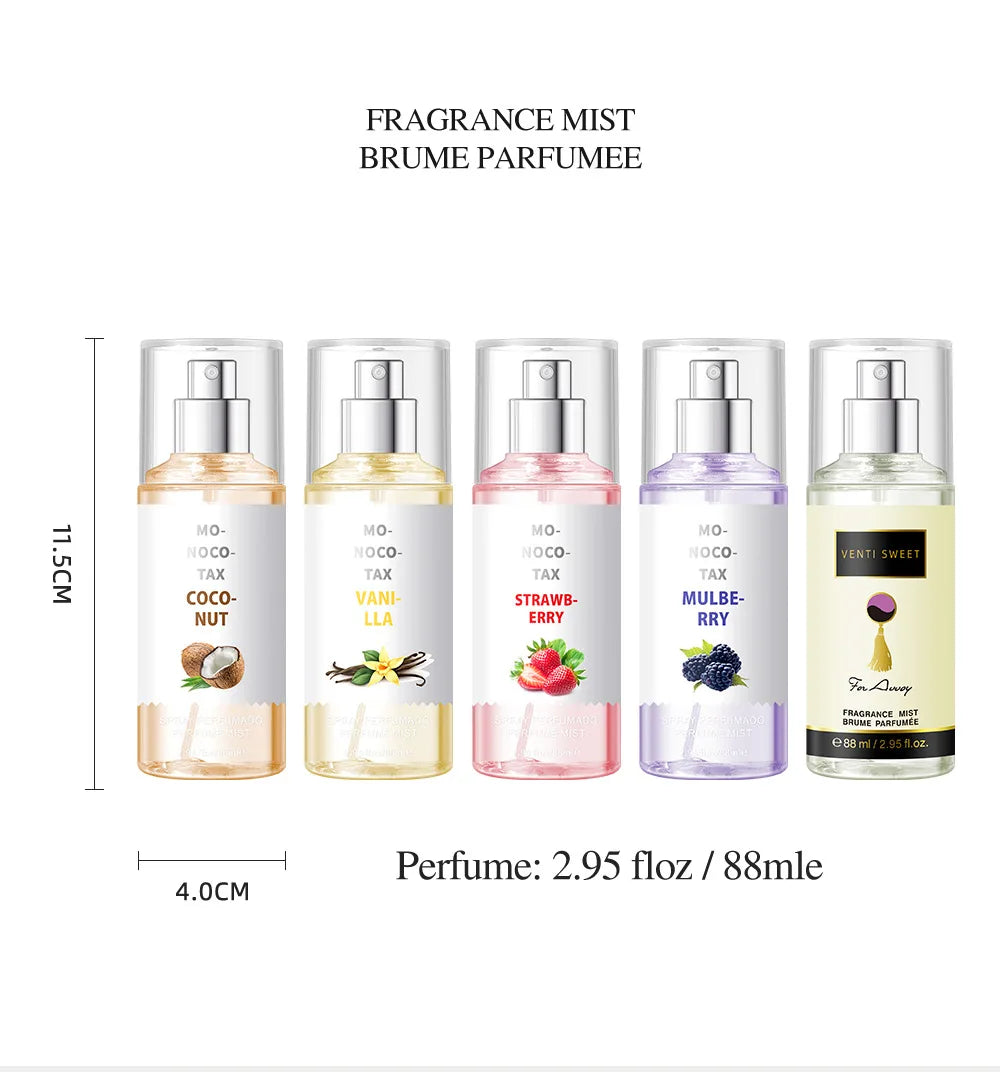 88ML Flower Fruit Perfume Vanilla Fragrance Women Date Scent Long-Lasting Good Girl Parfume Body Spray Floral Mist Air Freshener