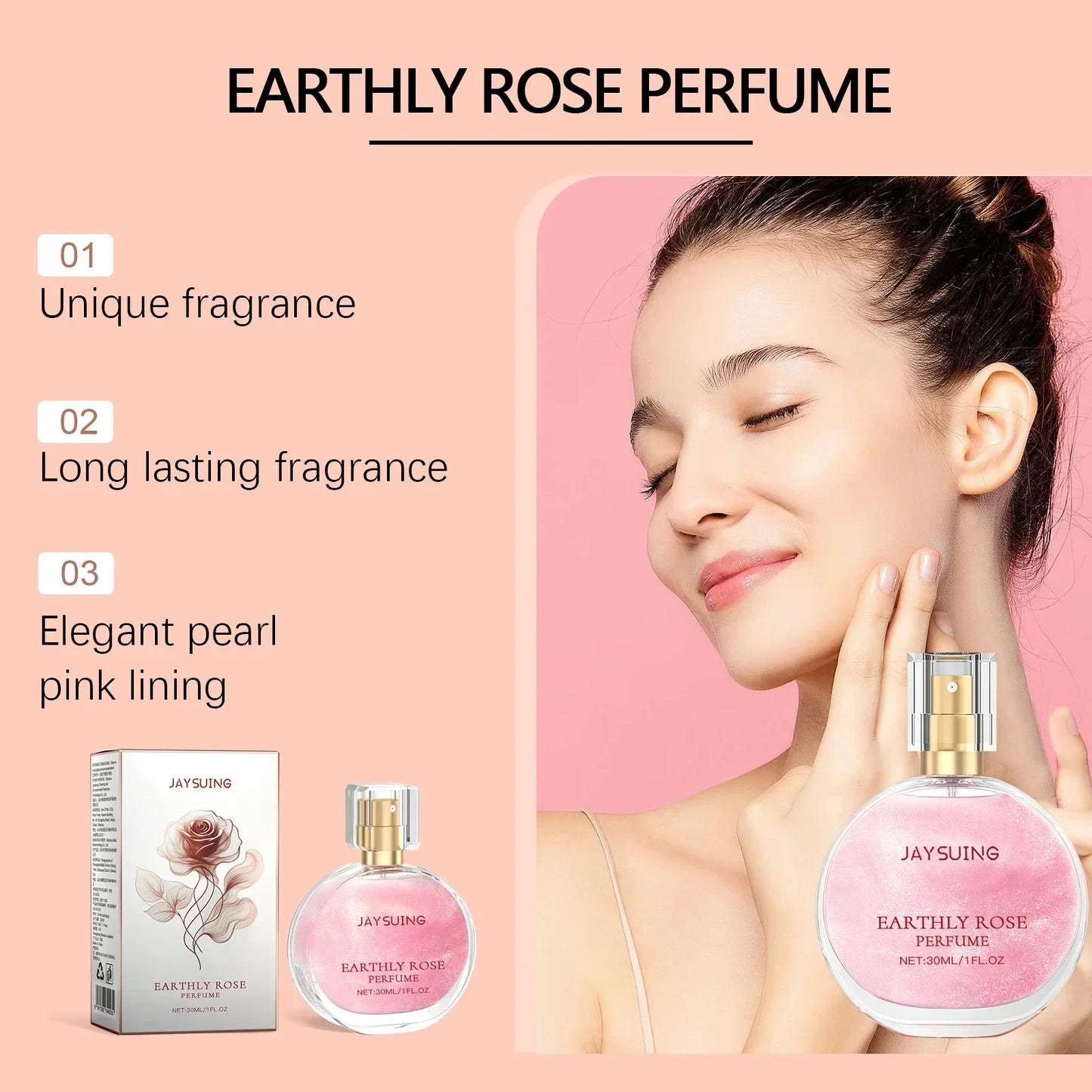 Perfume Womens Long Lasting Enchanter Rose Floral Fragrance Body Sprays Moisturize Fresh Scent Skin Deodorant Pheromone Perfumes