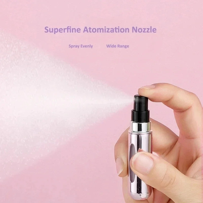 ☆ 1/5Pcs Travel Perfume Bottle Refillable Portable Mini Atomizer Spray Refill Bottle Women Pocket Dispenser Cologne Sprayer 5ml